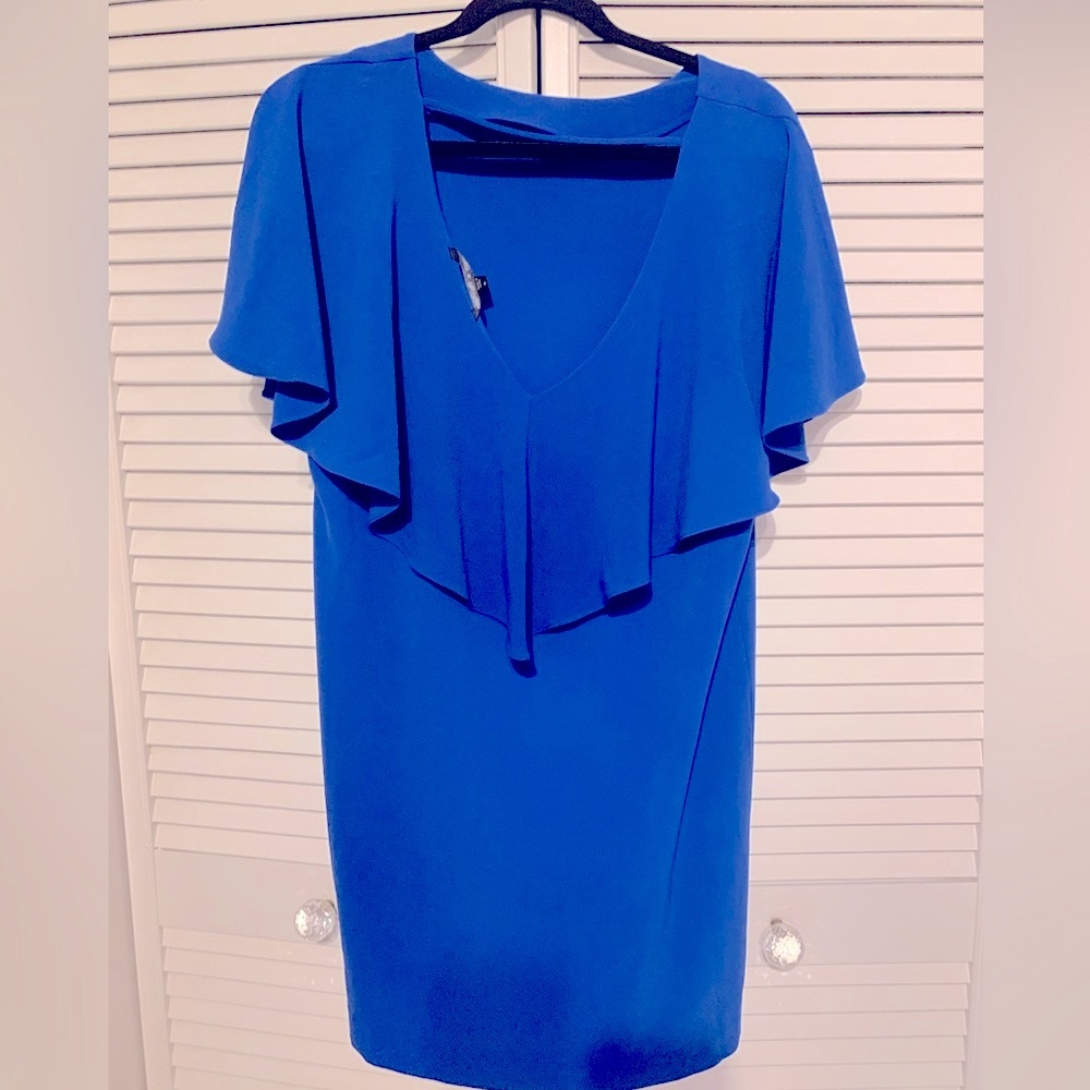 Women's Felicity & Coco Crepe Shift Dress, Size Medium - Blue